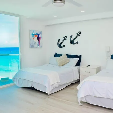 Lovely Studio At The Beach, Stunning Ocean View #1209 Cancún Exterior foto